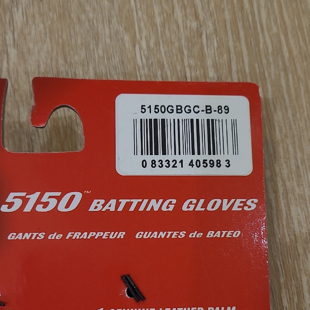 Rawlings 5150 Gray and Black Batting Gloves - Picture 3 of 3